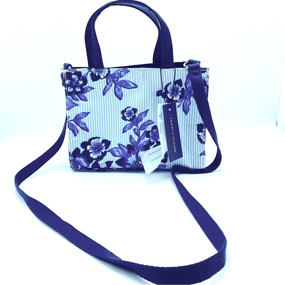 NEW Tommy Hilfiger Striped Canvas Bag